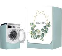 MLordoarf Funda Lavadora Exterior Impermeable, Universal Cubierta para Lavadora y Secadora Carga Frontal, Funda de Protección Solar Antipolvo con Cremallera