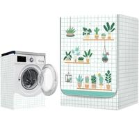 MLordoarf Funda Lavadora Exterior Impermeable, Universal Cubierta para Lavadora y Secadora Carga Frontal, Funda de Protección Solar Antipolvo con Cremallera