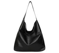 MLPKOI Bolso Bandolera para Mujer, Bolso Clásico de Cuero con Cremallera Grande Hobo Bolsos Bandolera Grande Casual para Trabajar, Compras, Escuela, Viajes, Gimnasio, Everyday Use