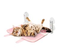 MLqkpwy Hamaca de ventana para gato, percha de ventana para gatos | Hamaca de asiento de ventana para gatos | Estantes plegables para gatos de seguridad de construcción para puerta de cristal, ventana