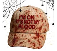 MLqkpwy Sombrero de béisbol de Halloween | Disfraces divertidos unisex de miedo - Accesorios de vestir para fiestas, actuaciones en escenario, hoguera, fotos, cosplay, gótico, casa encantada, festival