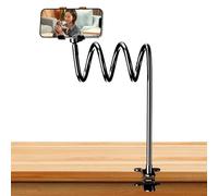 MLqkpwy Soporte de teléfono para cama, soporte flexible de brazo largo | Soporte de teléfono para grabación de vídeo, para sentarse, para pared, sofá, cabecero de coche, silla reclinable, bicicleta