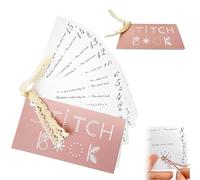 MLRUQRX 1 Pieza Mini Libro de Costura Creativo, Juego de Tarjetas para Mejorar Habilidades, Bordado y Técnicas - Portátil