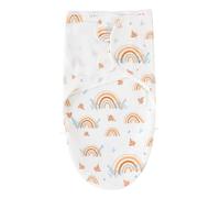 MLRUQRX 1 Saco De Dormir Bebe 0-3 Meses Algodón 100% Transpirable, Color Caqui Arcoíris, Tamaño 73X50Cm, Ayuda Al Sueño Para Recién Nacidos
