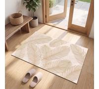 MLSOWM Felpudo Entrada Casa Estilo De Lujo Minimalista 40x60cm Antideslizante | Alfombra Entrada Hojas De Palma, Lavable, Absorbente, Fino, Resistente a Las Manchas para Porche, Pasillo, Cocina