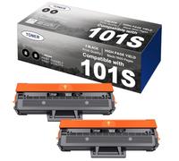 MLT-D101S Tóner Compatible para Samsung MLT-D101S D101S Negro Tóner para Samsung ML-2160 ML-2165 ML-2165W ML-2168 SCX-3405W SCX-3405F SCX-3405 SCX-3405FW SCX-3400 SF7600 SF760 P (2 Negros)