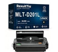 MLT-D201L High Yield Toner Cartridge Replacement for MLT-D201S MLT-D201L, Compatible for Samsung ProXpress M4030ND M4080FX Black with Chip