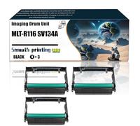 MLT-R116 SV134A MLTR116 Imaging Drum Unit Compatible with Samsung Xpress M2625D M2825DW M2835DW M2875DW Printers, Replacement Parts Contains Chip and Clear Printing/238(3 Pack Black)