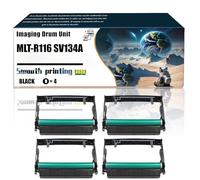 MLT-R116 SV134A MLTR116 Imaging Drum Unit Compatible with Samsung Xpress M2875FD M2875FW M2885FW M3015DW M3065FW Printers, Replacement Parts Contains Chip and Clear Printing/240(4 Pack Black)