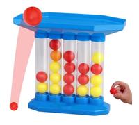 Mlthcig Bounce & Shoot 4-Ball Launcher Toy - 3D Tabletop Game for Multiplayer Fun, Party Favors for Holiday Multiplayers Fun Games, Tabletop Board Game, Connect The Balls of Same Colour in A Row(1PC)