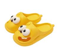 Mlthcig Ciabatte Da Bacio Con Cuscino A Forma Di Cane Grandi Occhi Per Donna Suola Spessa Antiscivolo Lingua(Yellow,8-9 Women)