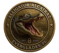 Mlthcig Moneda De Desaf o Alcatraz con Caim n Monedas Metal Coleccionables Los Everglades Florida Dise o Caim n Feroz Nuevo Y Divertido 2025 Regalo Novedoso para Amantes La Historia Florida(1PC)