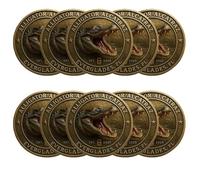 Mlthcig Moneda De Desaf o Alcatraz con Caim n Monedas Metal Coleccionables Los Everglades Florida Dise o Caim n Feroz Nuevo Y Divertido 2025 Regalo Novedoso para Amantes La Historia Florida(10PCS)