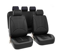 MLUQPEZUZ Fundas Asientos Coche, para Mini Cooper 3 Portes 2014-2024 F56 (Notch Round) Protector Asiento Coche Cuero, Suave Transpirable Impermeable, Cobertura Total Duraderas,A