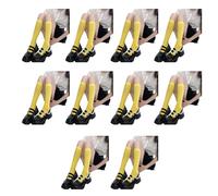 MLWSKERTY 10 pares de calcetines aterciopelados a media pantorrilla para mujer, tonos caramelo sólidos, diseño elástico, uso cómodo, calcetines elásticos a media pantorrilla