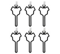 MLWSKERTY 6PCS Easy Attach Dog Waste Clip for Pocket or Leash Daily Walking Simple Mount Pet Waste Bag Clip