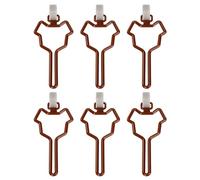 MLWSKERTY 6PCS Easy Attach Dog Waste Clip for Pocket or Leash Daily Walking Simple Mount Pet Waste Bag Clip