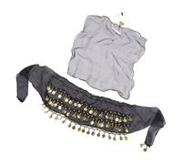 MLWSKERTY Accesorios De Disfraz Gitana Trajes Danza Del Vientre Moneda Pañuelo En La Cadera Disfraz Cabeza Para Mujer Danza Del Vientre Y Cadera