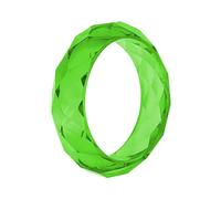 MLWSKERTY Brazalete moderno de resina con cristales facetados cortados con diamantes, diseños llamativos para fiestas, suministros y trajes de eventos, diseño de facetas irregulares