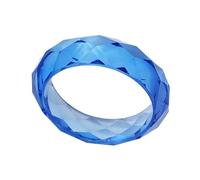 MLWSKERTY Brazalete moderno de resina con cristales facetados cortados con diamantes, diseños llamativos para fiestas, suministros y trajes de eventos, diseño de facetas irregulares