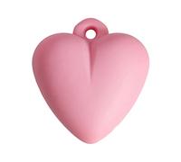 MLWSKERTY Charming Heart Earring Loose Bead 3D Pendants Spacer Bead for DIY Jewelry Making Women Girls Charm Pendant Heart Pendant for Bracelets Making