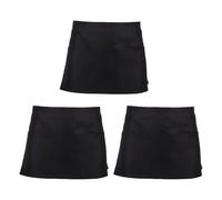 MLWSKERTY Delantal De Servidor De Poliéster Resistente 3 Bolsillos Con Compartimentos Cintura a Prueba De Manchas Servicio De Alimentos Industria Restaurante Utilidad Para Personal