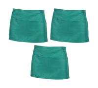 MLWSKERTY Delantal De Servidor De Poliéster Resistente 3 Bolsillos Con Compartimentos Cintura a Prueba De Manchas Servicio De Alimentos Industria Restaurante Utilidad Para Personal