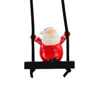 MLWSKERTY Easy Install Santa Swing Car Hanging Decoration Ornament Auto Interior Decors Accessory Swing Design Christmas Ornament