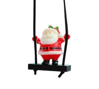 MLWSKERTY Easy Install Santa Swing Car Hanging Decoration Ornament Auto Interior Decors Accessory Swing Design Christmas Ornament