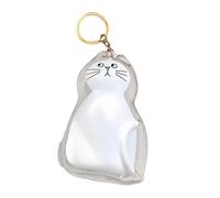 MLWSKERTY Elegant Cats Furs Storage Box with Pendant Design Pet Hair Collection Display Case Memorial Keepsakes Charm Home Decors PVC Pet Hair Memory Charm