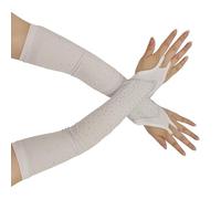 MLWSKERTY Elegant Gloves Bridal Sleeves Fingerless Cool for Proms Concert Evening Banquet Accessory Short Fashionable Rhinestones Driving Gloves