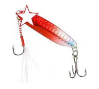 MLWSKERTY High Carbon Steel Double Hook Lures with Realistic Swimming Action Slow Sinking Artificial Baits for Fishing Enthusiasts Aerodynamic Long Distances Casting Lures