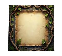 MLWSKERTY Leaf Vine Pattern Astrology Tablecloth Tarots Divinations Tablecloth Altars Cloth Divinations Board Game Accessory Altars Tarots Card Cloth