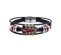 MLWSKERTY Leather Strap Bracelet Elegant Wrist Jewelry Multilayer Wristband Everyday Wear Suitable For Various Occasion Adjustable Leather