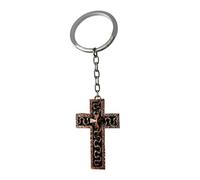 MLWSKERTY Llavero con colgante de cruces que se puede abrir a para hombres y mujeres, artesanía de materiales metálicos resistentes, llavero con cruces