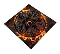 MLWSKERTY Mantel De Tarot Multifunción Lecturas De Tarot Decoración Cuadrada Mantel Brujería Altares De Adivinación Mantel Tarots Mantel De