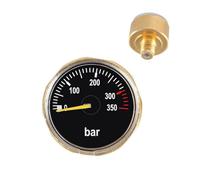MLWSKERTY Marine Grade Brasses Pressures Gauges 350Bar Capacity with Clear Display for Diving Gear Maintenance Water Sports Pressures Monitor