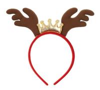 MLWSKERTY MerryChristmas - Diadema para todas las edades, corona de cuerno, aro de pelo de felpa, accesorios para el cabello, suministros para fiestas