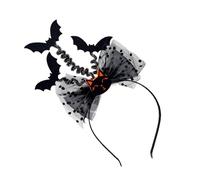 MLWSKERTY Mysterious Bat Illusion Headband for Halloween Costume Parties Devil Event Hair Ornament Spooky Bat Hair Accessory Bowknot