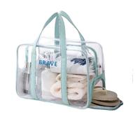 MLWSKERTY Neceser de viaje, resistente al agua, bolsa de maquillaje, bolsa de cosméticos, bolsa de separación seca y húmeda, bolsa de almacenamiento de maquillaje, Green, Style1