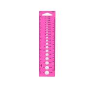MLWSKERTY Plastic Knitting Needle Gauge Circle Geometric Template Ruler Measure Tool with Inch/CM/MM Scales Measuring Tool
