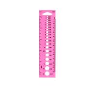MLWSKERTY Plastic Knitting Needle Gauge Circle Geometric Template Ruler Measure Tool with Inch/CM/MM Scales Measuring Tool