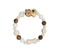 MLWSKERTY Pulsera De Eslabones Cerámica Con Diseño Oso Pardo Último Accesorio Para Estudiantes Regalo Cómodo Y Ligero Pulsera Cerámica Respetuosa Con La Piel