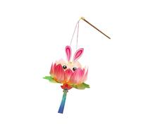 MLWSKERTY Rabbits Lotuses Paper Lamp Handmade Craft Kits for Children Decorative Middle Autumn Celebration Party Decoration Educational DIY Festival Lanterns Kits