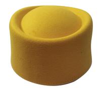 MLWSKERTY Sombrero de Fieltro clásico, Tocado con Base, Pastillero, sombrerería para Cena, Ropa Informal Aire Libre, Ajustable para Mujeres y Hombres
