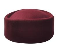 MLWSKERTY Sombrero de Fieltro clásico, Tocado con Base, Pastillero, sombrerería para Cena, Ropa Informal Aire Libre, Ajustable para Mujeres y Hombres