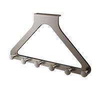 MLWSKERTY Space Efficient Adhesive Metal Hook Without Drilling Installation Hangers for Coat Umbrellas Keys Bedroom Closet Storage No Nail Wall Mount Hook