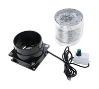 MLWSKERTY Ventilador De Escape Ventilador Tubo Metal Ventilación Extractor De Humo