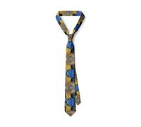 MLWSKERTY Vintage Oil Painting Design Necktie Lightweight Fabric 8cm Width Long Tie For Gifting 13 Styles Available Artistic Men's Neckwear Accessories