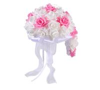 MLWSKERTY Wedding Bouquet for Bride Artificial Rose Flowers for Graceful Anniversary Celebration Photo Props Souvenir Artificial Roses
